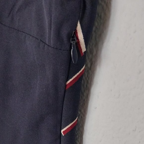 Tokyo Talkies Retro Style Sleeveless Navy Geometric Print Sheath Dress NWT - Picture 7 of 8